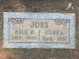 Names of Steve Jobs' adoptive parents: Paul and Clara Jobs
