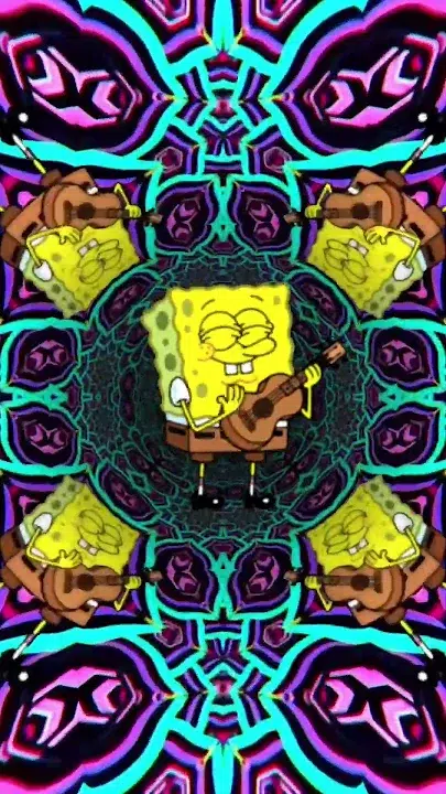 SpongeBob SquarePants Playing Guitar